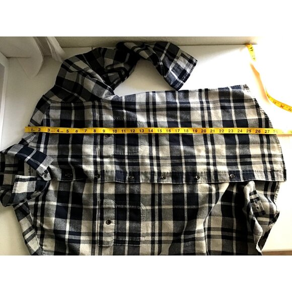 GOODIELLOW- MEN CHECKED 100% COTTON FLANNEL SHIRT SIZE MEDIUM - Picture 6 of 6